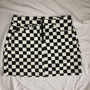 Checkered Mini Skirt